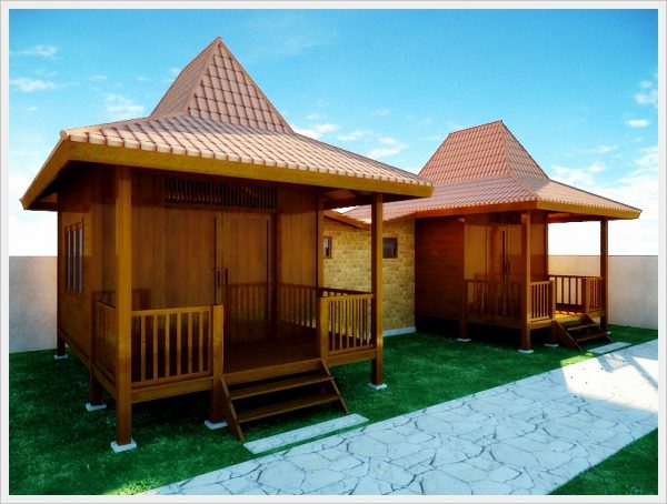 Bali wooden house